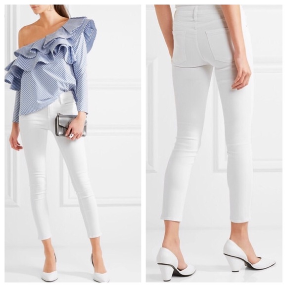 frame le skinny jeanne crop